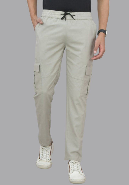 Men's Grey Four Pocket Cargo Pants