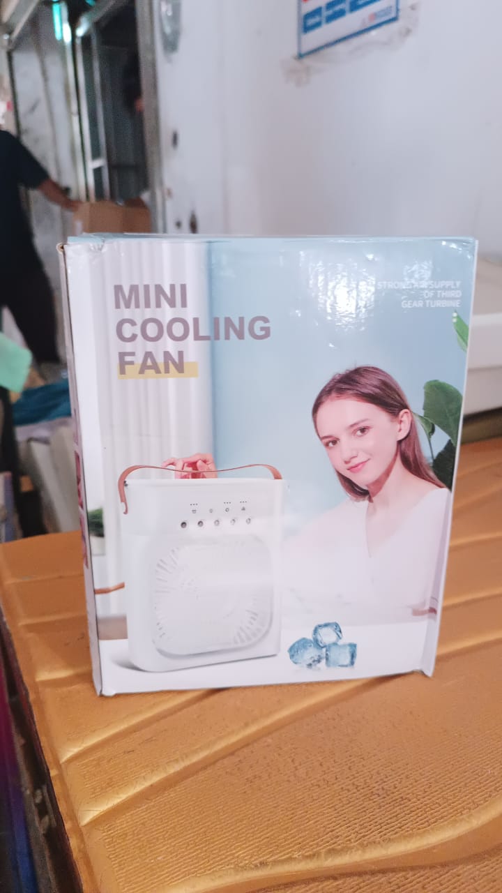 Portable Air Conditioner Fan - Personal Desk Cooling Fan (Battery Not Included)