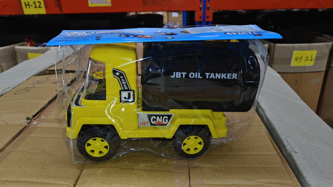 Big Heavy Duty Unbreakable Toy Truck with Sound | Friction Powered Oil-Water Tanker
